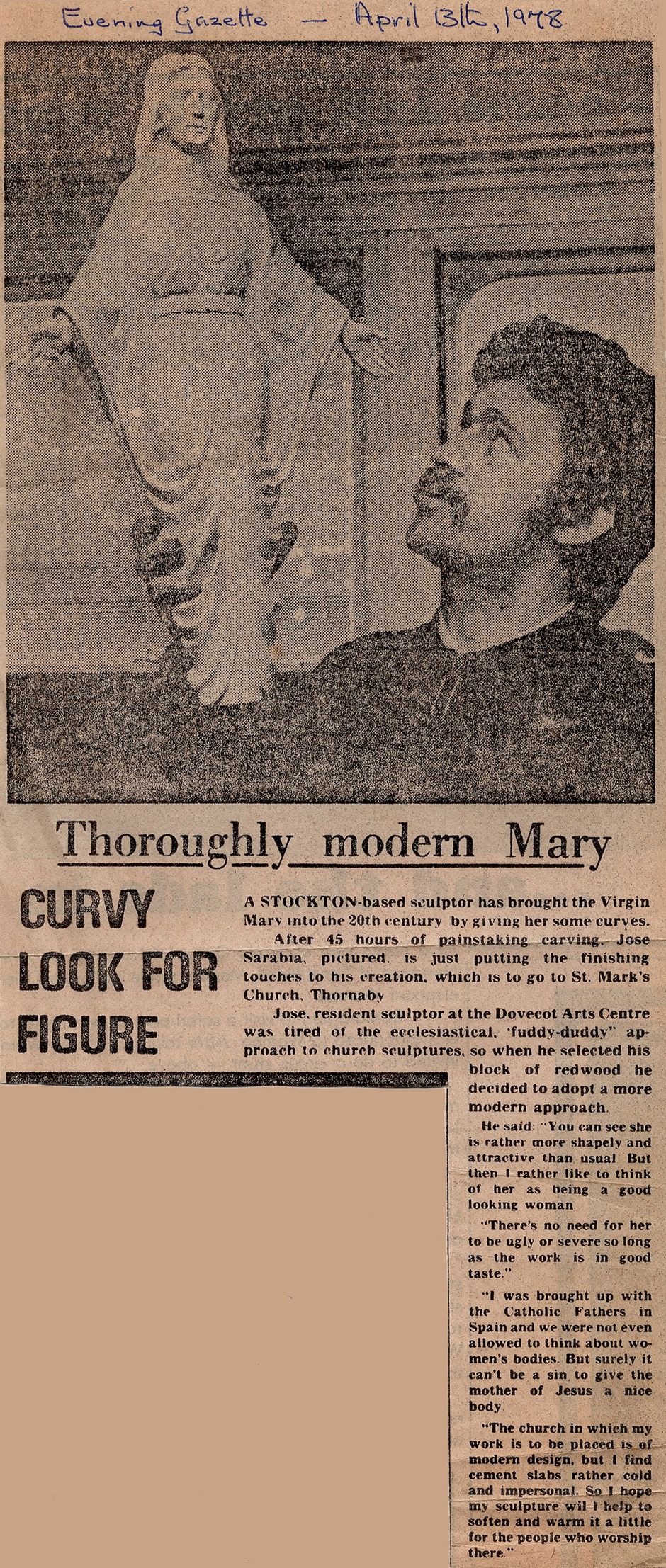 Thoroughly Modern Mary - Evening Gazarre April 13th 1978 - Jose Sarabia