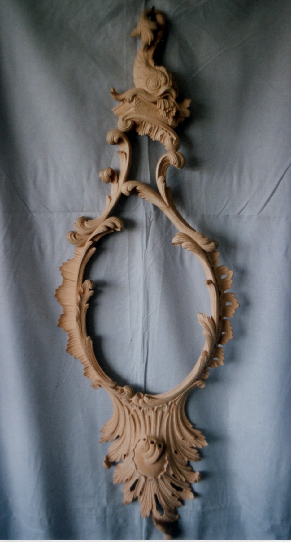Hand carved Girondelle style mirror almost complete - girondelle mirror