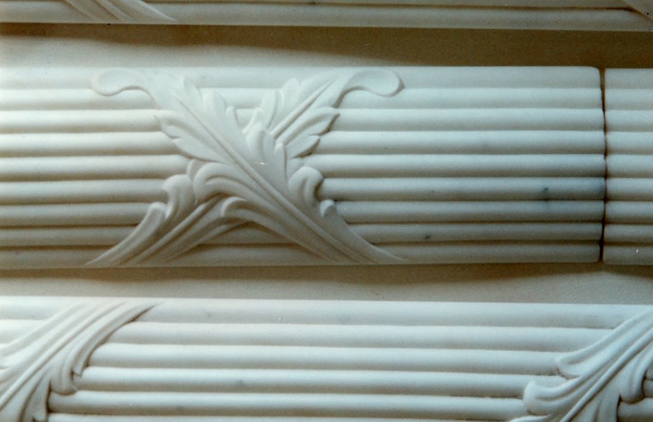 Photo of the fire surround uprights - marble fire surround uprights